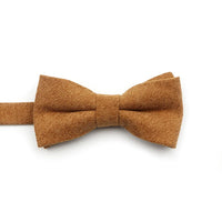 Casual Suede Finish Bow Tie