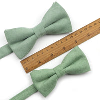 Casual Suede Finish Bow Tie