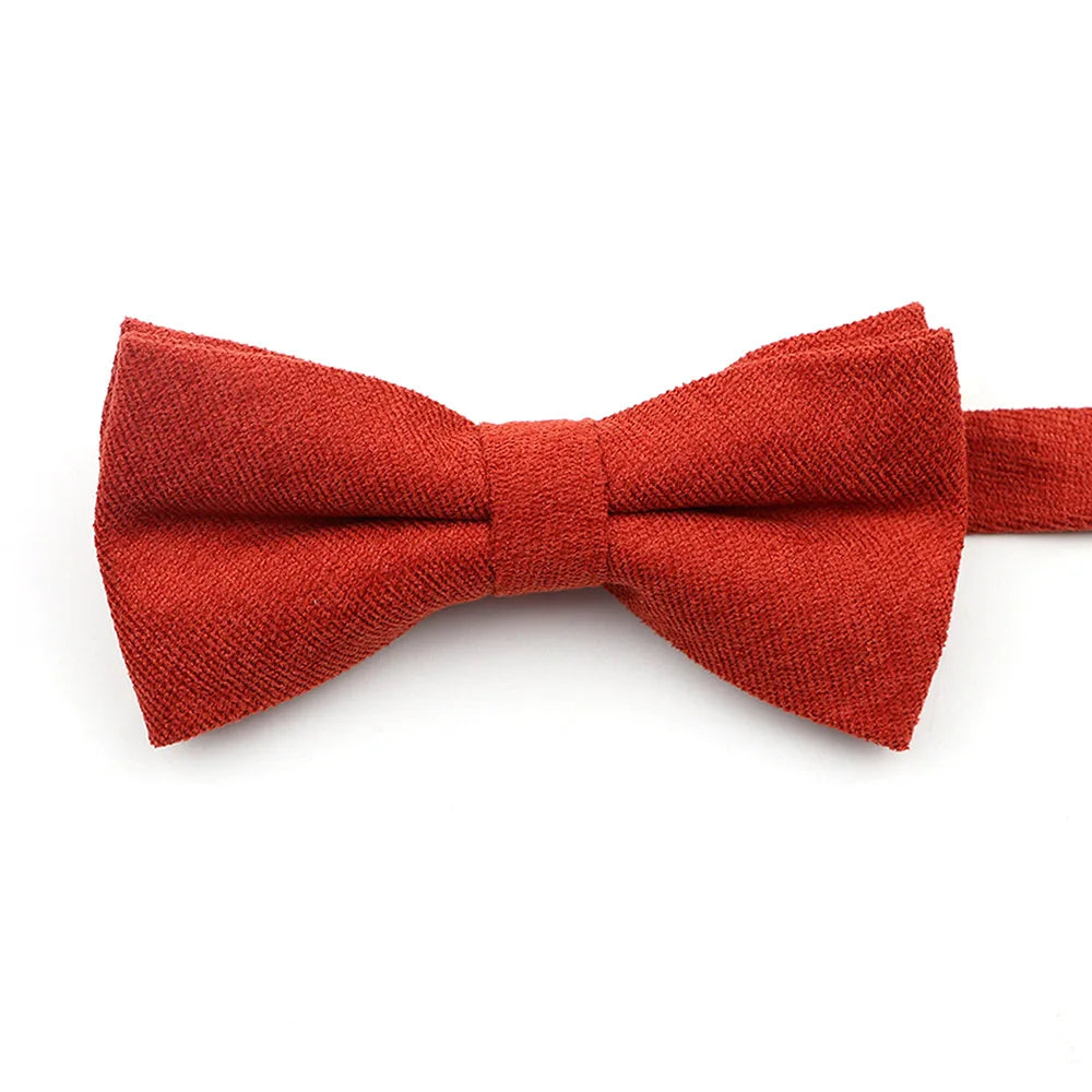 Casual Suede Finish Bow Tie