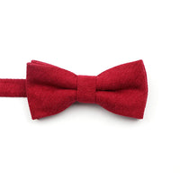 Casual Suede Finish Bow Tie