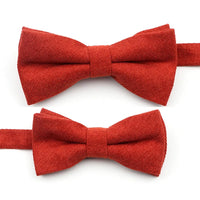 Casual Suede Finish Bow Tie