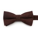 Casual Suede Finish Bow Tie