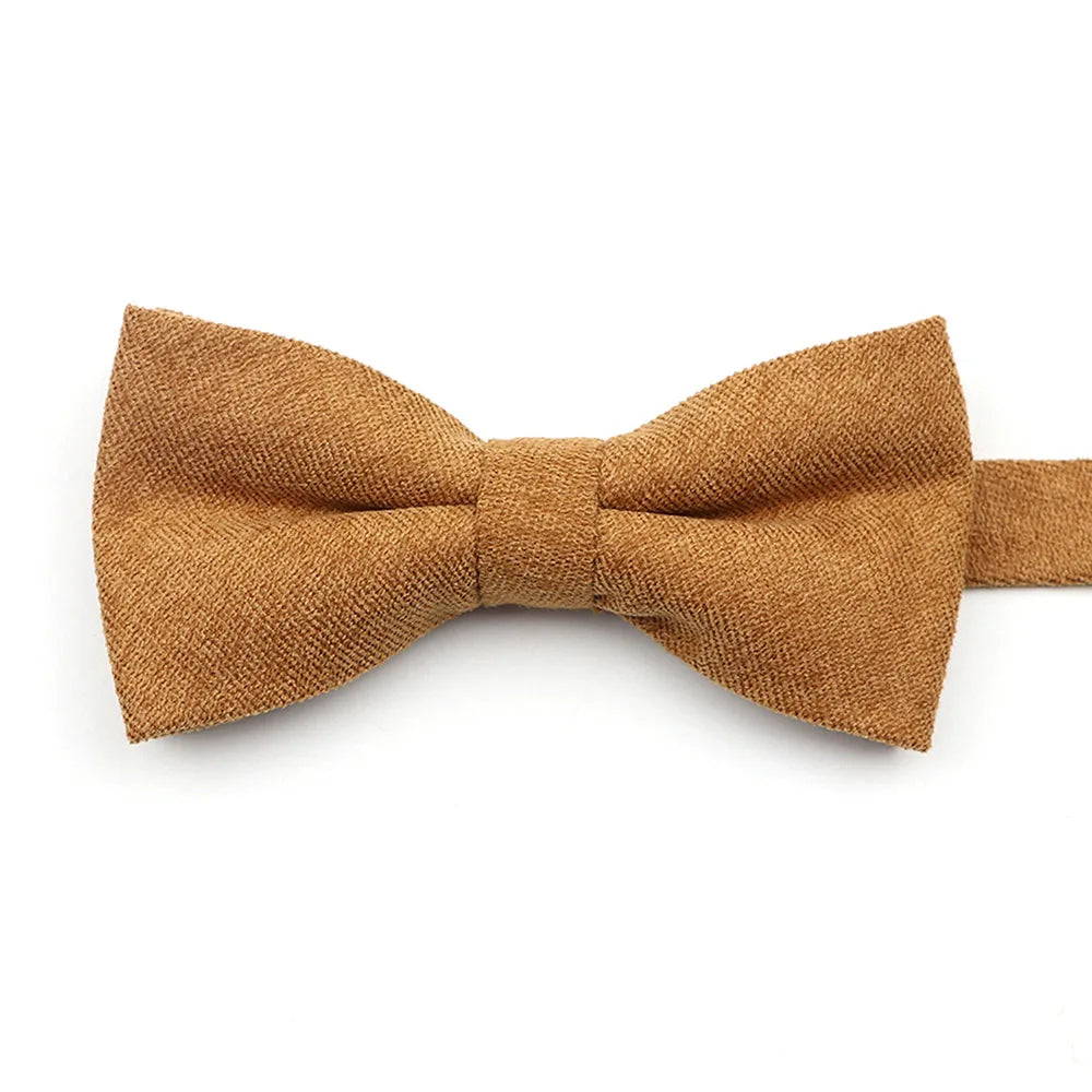 Casual Suede Finish Bow Tie