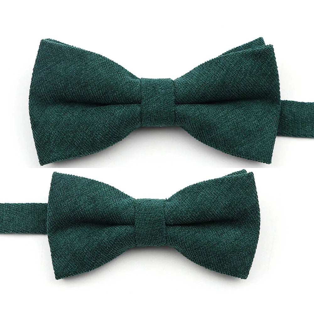 Casual Suede Finish Bow Tie