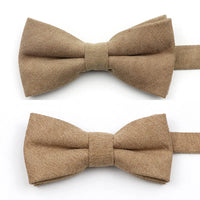 Casual Suede Finish Bow Tie