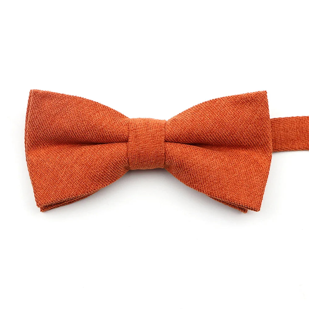 Casual Suede Finish Bow Tie