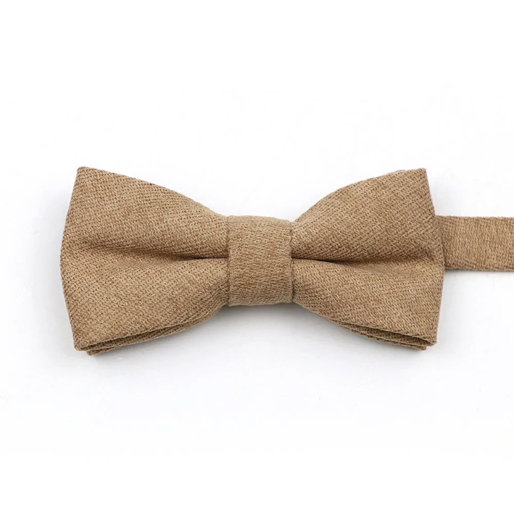 Casual Suede Finish Bow Tie