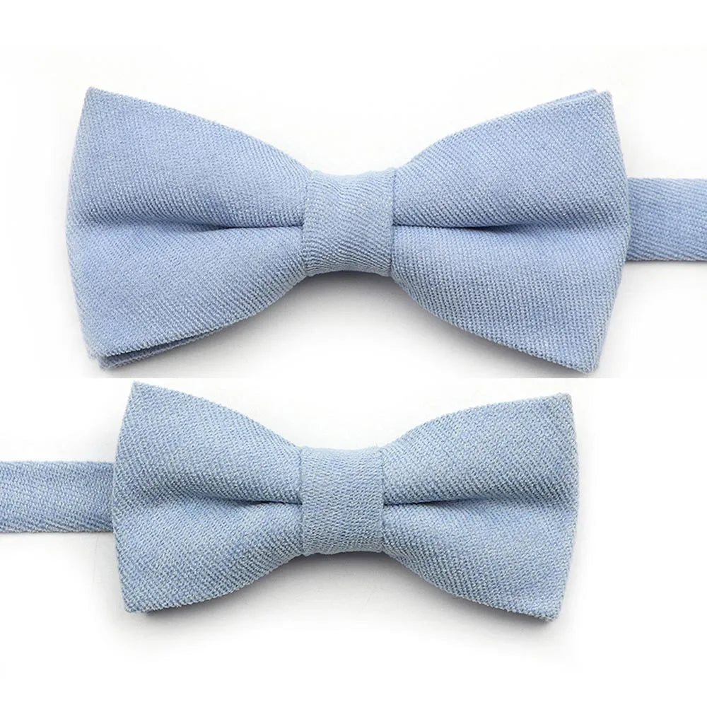 Casual Suede Finish Bow Tie