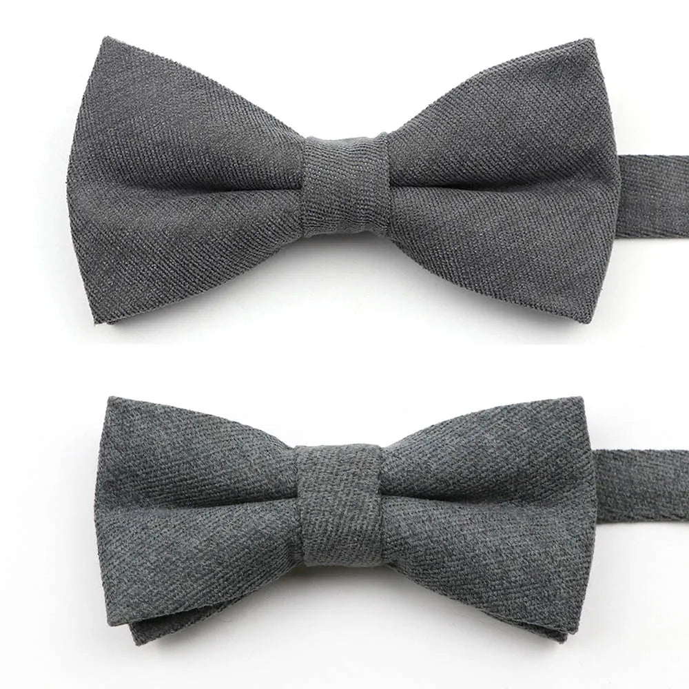 Casual Suede Finish Bow Tie