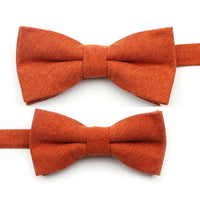 Casual Suede Finish Bow Tie