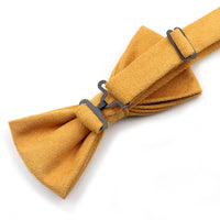 Casual Suede Finish Bow Tie