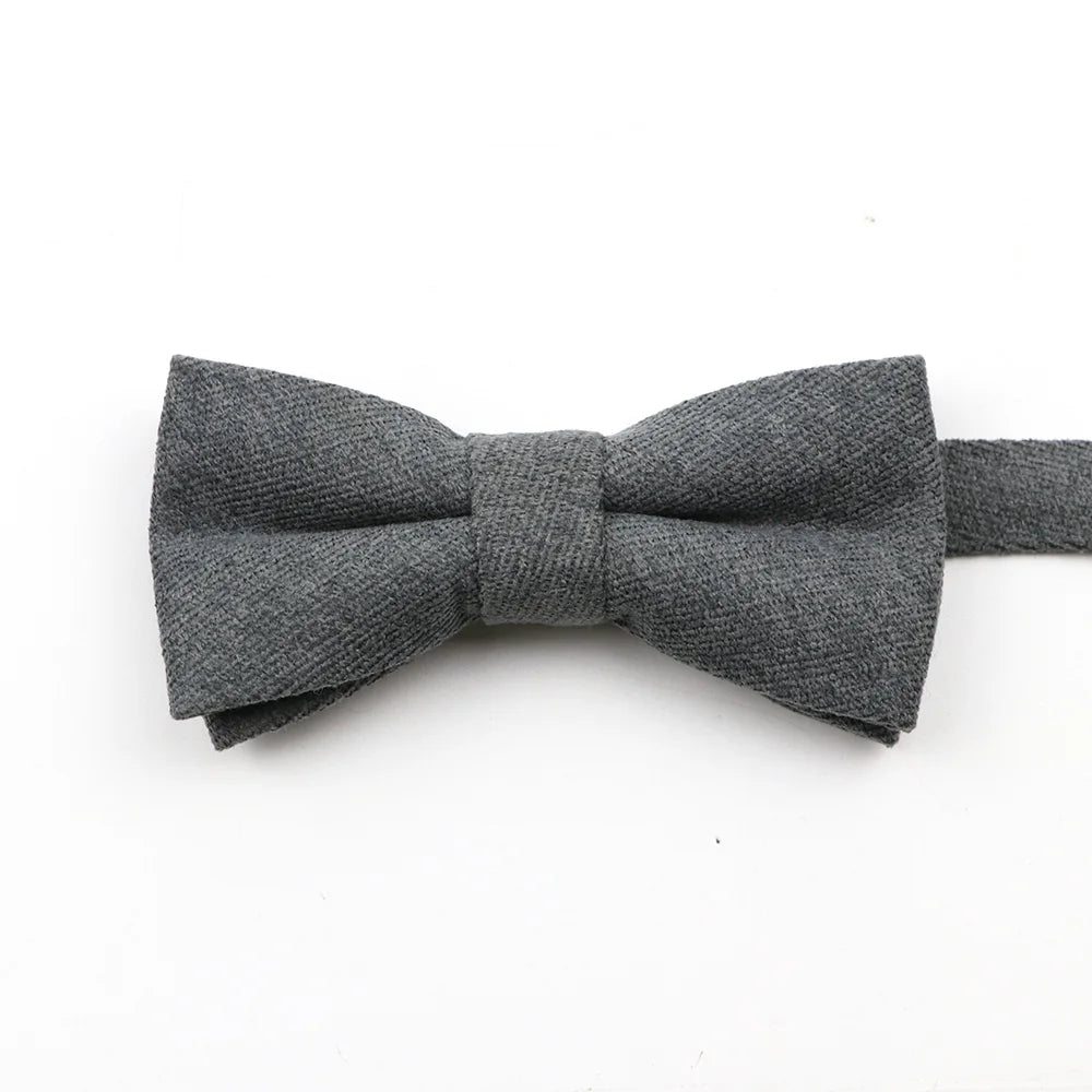 Casual Suede Finish Bow Tie