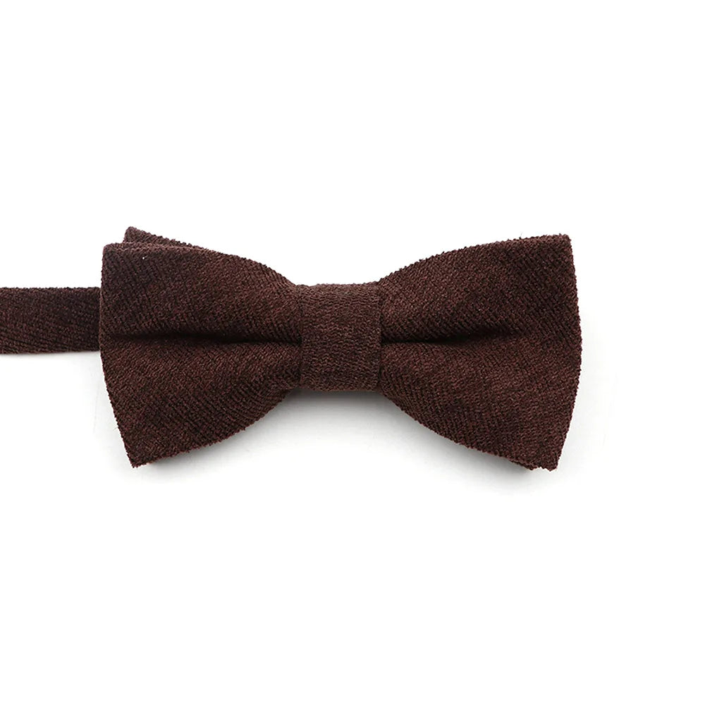 Casual Suede Finish Bow Tie