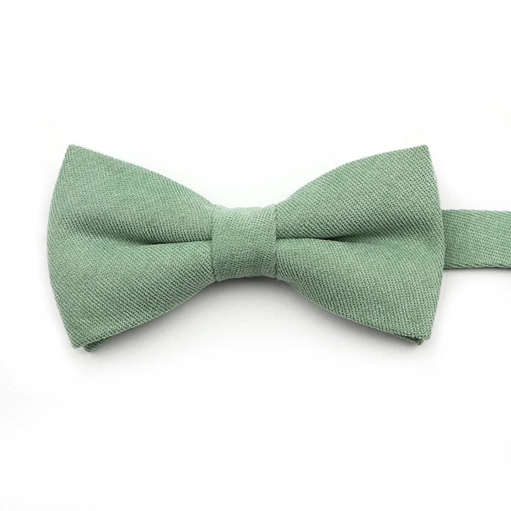 Casual Suede Finish Bow Tie