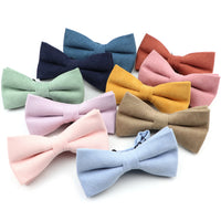 Casual Suede Finish Bow Tie