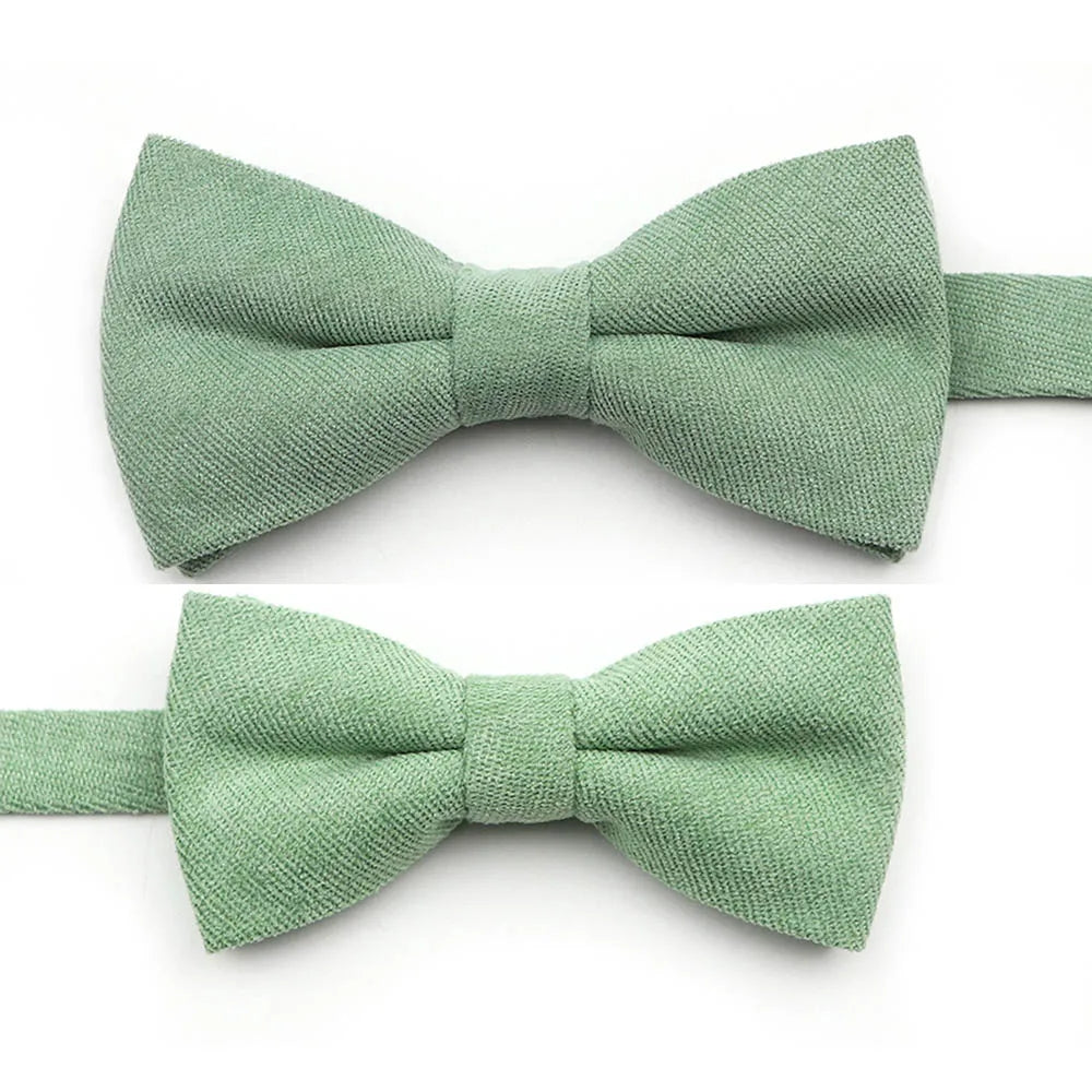 Casual Suede Finish Bow Tie