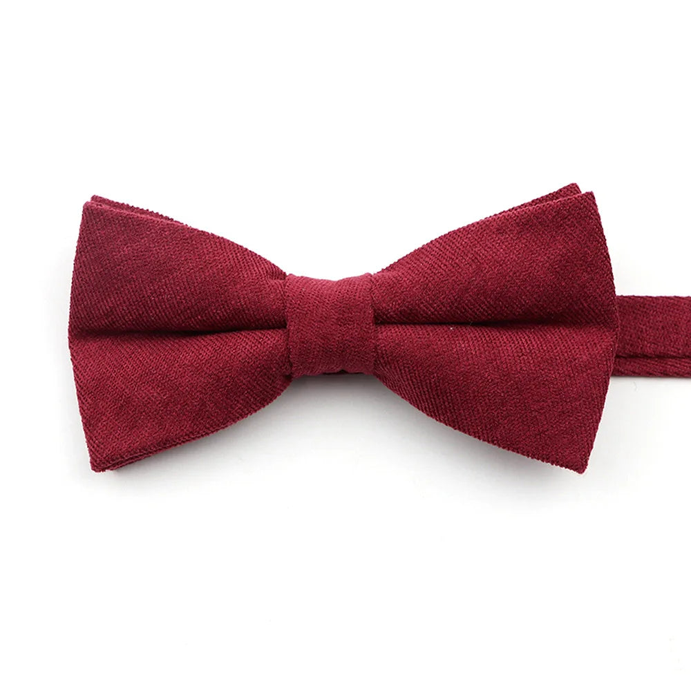 Casual Suede Finish Bow Tie