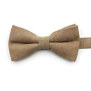 Casual Suede Finish Bow Tie