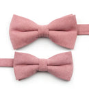 Casual Suede Finish Bow Tie