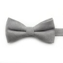 Casual Suede Finish Bow Tie