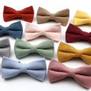 Casual Suede Finish Bow Tie