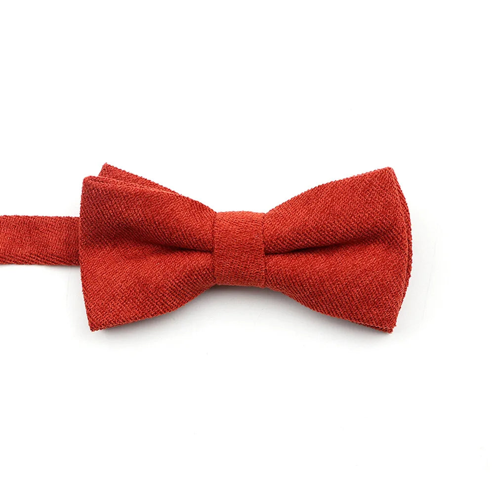 Casual Suede Finish Bow Tie