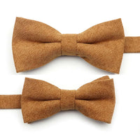 Casual Suede Finish Bow Tie